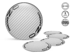 OZ Domed Emblem Design Resin Wheel Logos
